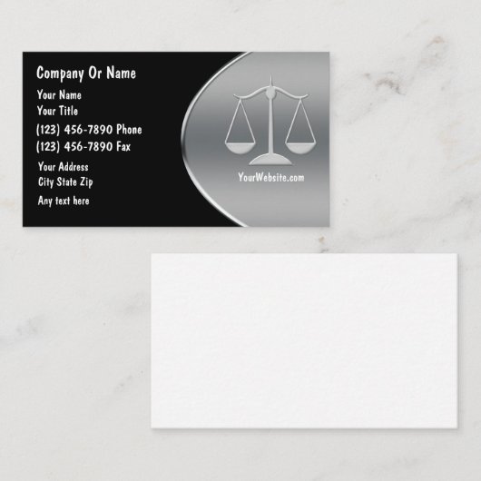 Visitenkarten der Staatsanwaltschaft Visitenkarte (Vorne/Hinten)