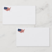 Visitenkarten der US-amerikanischen Flagge Visitenkarte (Vorne/Hinten)