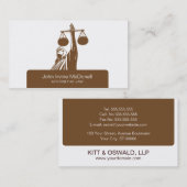 Visitenkarten des Anwalts Visitenkarte (Vorne/Hinten)