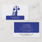 Visitenkarten des Anwalts Visitenkarte (Vorne/Hinten)