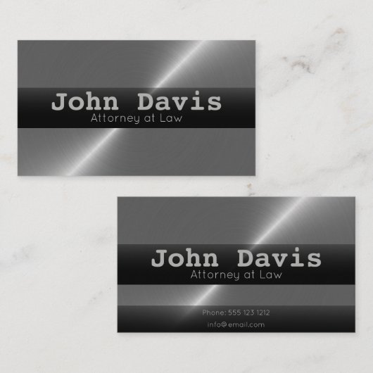 Visitenkarten des Anwalts Visitenkarte (Vorne/Hinten)