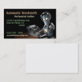 Visitenkarten des Autorn-(Roboter) Visitenkarte (Vorne/Hinten)