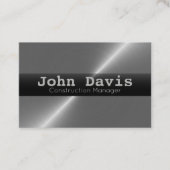 Visitenkarten des Bauleiters Visitenkarte (Vorderseite)