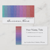 Visitenkarten des Farbpaletten-Entwurfs-5 Visitenkarte (Vorne/Hinten)