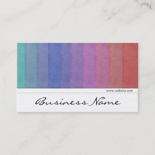 Visitenkarten des Farbpaletten-Entwurfs-5 Visitenkarte (Vorderseite)