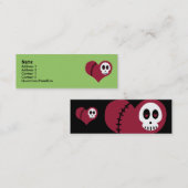 Visitenkarten des Schädelherzes Mini Visitenkarte (Vorne/Hinten)