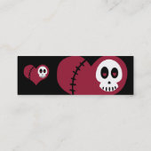 Visitenkarten des Schädelherzes Mini Visitenkarte (Rückseite)