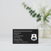 Visitenkarten des Security Services Security Guard Visitenkarte (Stehend Vorderseite)