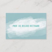 Visitenkarten Dezent Wasserfären Visitenkarte (Rückseite)