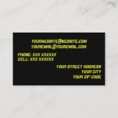 Visitenkarten DJ/Musik Visitenkarte (Rückseite)