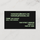 Visitenkarten DJ/Musik Visitenkarte (Rückseite)