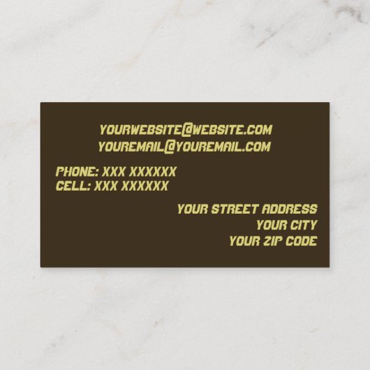 Visitenkarten DJ/Musik Visitenkarte (Rückseite)