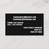 Visitenkarten DJ/Musik Visitenkarte (Rückseite)