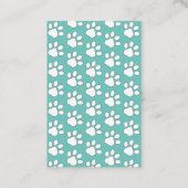 Visitenkarten - Drucke von Pet-Sitter-Service Visitenkarte (Rückseite)