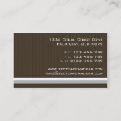 Visitenkarten > Eifer [Pink+Schokolade] Visitenkarte (Rückseite)