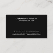 Visitenkarten Elegantes Monogramm Moderne Visitenkarte (Rückseite)