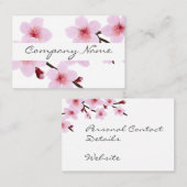 Visitenkarten - elegantes süßes Kirschblossom Visitenkarte (Vorne/Hinten)