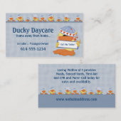 Visitenkarten:: Ente, die in Wasser 2 spielt Visitenkarte (Vorne/Hinten)