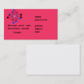 Visitenkarten entwerfen Ihre Selbst Visitenkarte (Vorne/Hinten)