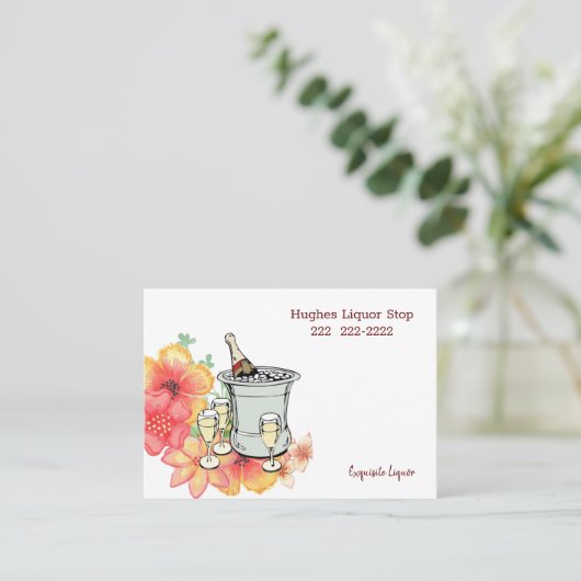 Visitenkarten, exquisites Liquor Store Visitenkarte (Stehend Vorderseite)
