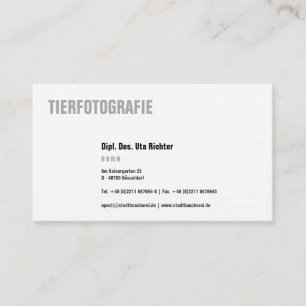 Visitenkarten fett visitenkarte