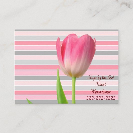 Visitenkarten, Floristisches BlumenStrip Visitenka Visitenkarte (Vorderseite)