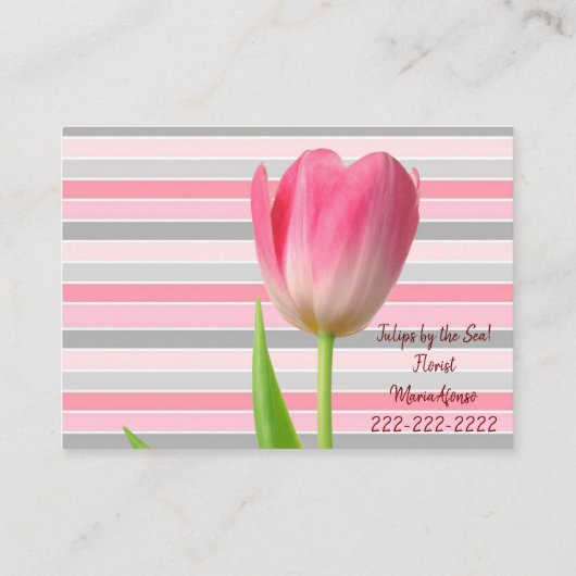 Visitenkarten, Floristisches BlumenStrip Visitenka Visitenkarte (Rückseite)