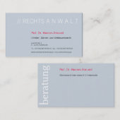 Visitenkarten Frischer Luxus Visitenkarte (Vorne/Hinten)