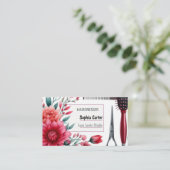 Visitenkarten-Friseur, beidseitig horizontal Visitenkarte (Stehend Vorderseite)