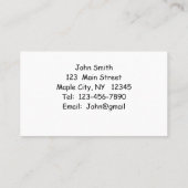 Visitenkarten für ältere Menschen Visitenkarte (Rückseite)