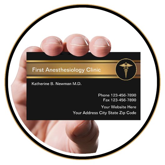 Visitenkarten für Anästhesisten Visitenkarte