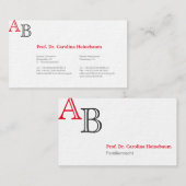 Visitenkarten für Anwälte Visitenkarte (Vorne/Hinten)