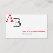 Visitenkarten für Anwälte Visitenkarte (Rückseite)