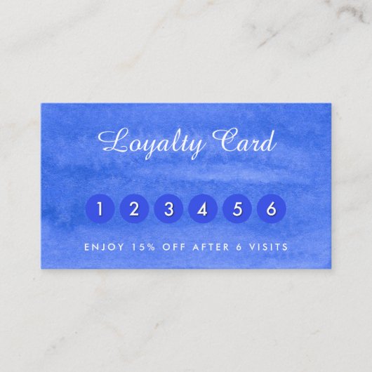 Visitenkarten für Aquarellfarben Visitenkarte (Vorderseite)