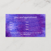 Visitenkarten für Aquarellfarben Visitenkarte (Rückseite)