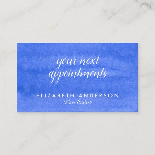 Visitenkarten für Aquarellfarben Visitenkarte (Vorderseite)