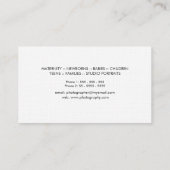 Visitenkarten für Aquarellkamera-Fotografen Visitenkarte (Rückseite)