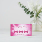 Visitenkarten für Aquarellpinke Visitenkarte (Stehend Vorderseite)