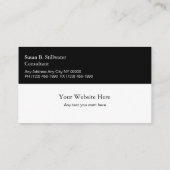 Visitenkarten für Ärzte Visitenkarte (Rückseite)