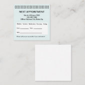 Visitenkarten für Ärzte Zahnärzte Terminkarte (Vorne/Hinten)