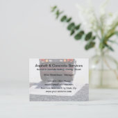 Visitenkarten für Asphalt und Betonplatten Visitenkarte (Stehend Vorderseite)