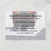 Visitenkarten für Asphalt und Betonplatten Visitenkarte (Vorderseite)