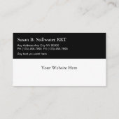 Visitenkarten für Atemtherapeuten Visitenkarte (Rückseite)