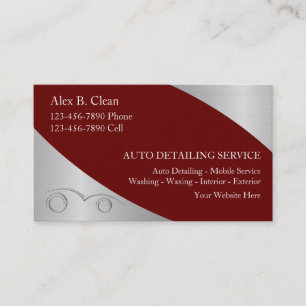 Visitenkarten für Autodetailing-Unternehmen Visitenkarte