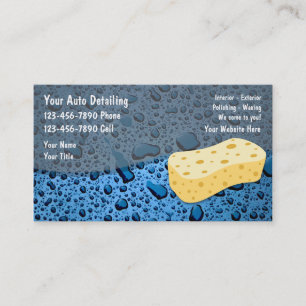 Visitenkarten für Autodetailing-Unternehmen Visitenkarte