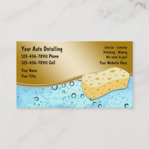 Visitenkarten für Autodetailing-Unternehmen Visitenkarte