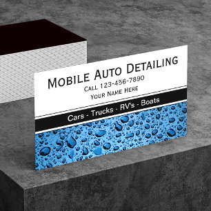 Visitenkarten für Autodetailing Visitenkarte