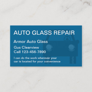 Visitenkarten für Autoglas Visitenkarte