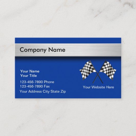 Visitenkarten für Automobile Visitenkarte (Vorderseite)