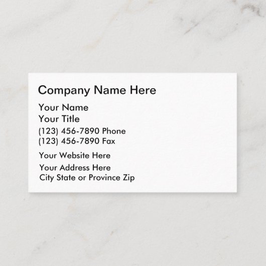 Visitenkarten für Automobile Visitenkarte (Rückseite)